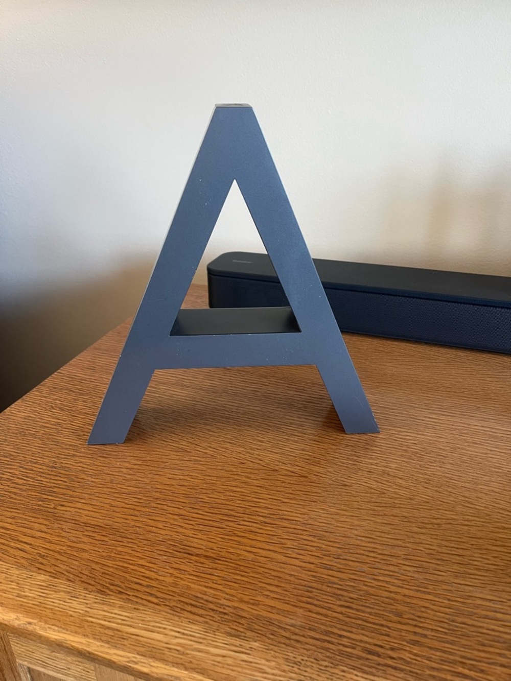 Decorative Metal  Letter A - Matte Black Kids Room Accent